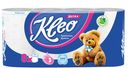 Бумага туалетная Kleo 3 слоя белая, 8 рулонов