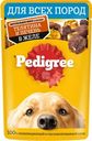 Корм Pedigree телятина и печень для взрослых собак в желе, 85г