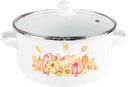 Кастрюля HOMECLUB Enamel, деколь, в ассортименте, 3.7л