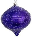 Ёлочное украшение Луковка глянец фиолетовый, 8см