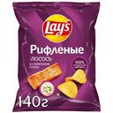 Чипсы рифлёные Lay's со вкусом лосось-сливочный соус, 140 г