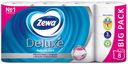 Бумага туалетная Zewa Deluxe «Белая», 3 слоя, 8 рулонов