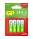 Батарейки алкалиновые, GP, АА, 4 шт.