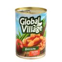 Фасоль Global Village, белая, в томатном соку, 425 мл