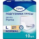 Подгузники-трусы для мужчин и женщин Tena Pants Normal, размер L (100-135 см), 10 шт.