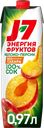Сок J7 Яблоко и персик с мякотью, 0.97л