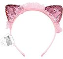 Ободок маскарадный Partymania Ушки с пайетками в ассортименте, 13×18см