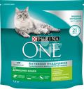 Корм сухой для взрослых кошек PURINA ONE Housecat с индейкой и цельными злаками, 1,5кг