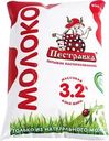 Молоко Пестравка Российское пастеризованное 3.2% БЗМЖ 900мл