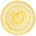 Тарелка фарфор жёлтая, 26.8см