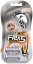 Бритва мужская Bic Flex 5 Hybrid + 2 сменные кассеты