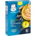 Каша мультизлак безмолочная Gerber яблоко и чернослив 6+, 180 г