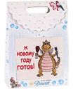 Полотенце махровое Dinosti Home Textiles Дракон - К Новому году готов цвет: белый, 40×70 см