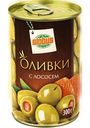 Оливки Глобус с лососем, 300 г