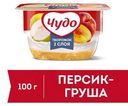 Творожок Чудо взбитый с персиком и грушей 4.2% 100 г
