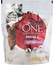 Корм для собак мелких пород до 10 кг Purina One с высоким содержанием индейки и с рисом, 600 г