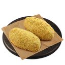 Котлета куриная с зеленым маслом 