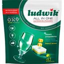 Таблетки для посудомоечных машин Ludwik All in One Ultimate Power Лимон, 41 шт.