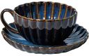 Чайная пара керамическая Marcella, цвет синий, 300мл