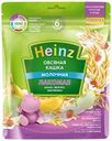 Каша овсяная HEINZ Лакомая, молочная с бананом, яблоком и земляникой, с 6 месяцев, 170г