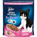 Корм для котят до 1 года Felix Двойная вкуснятина Курочка, 600 г