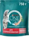 Корм сухой для взрослых кошек PURINA ONE Лосось, для стерилизованных