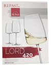 Набор бокалов для вина Rona Lord из хрустального стекла, 420мл