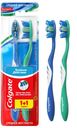 Зубная щетка Colgate тройное действие средняя жесткость 2шт