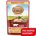 NATURES TABLE Корм д/кош с курицей в соусе85г пауч(Марс):28