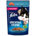 FELIX Аппетитные Кусочки для кошек форель, 75г