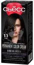 Стойкая крем-краска для волос Сьёсс Color 1-1 Черный, 115мл