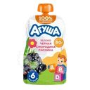 Пюре фруктово-ягодное детское АГУША Укрепляй-ка Яблоко, черная смородина и ежевика, с 6 месяцев