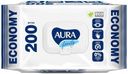Влажные салфетки для всей семьи с крышкой Family «Big-pack» Aura, 200 шт