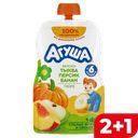Пюре АГУША яблоко-тыква-персик-банан, с 6мес., 90г