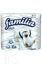 Бумага туалетная FAMILIA PLUS белая 2 слоя 4 рулона
