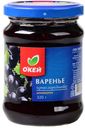 Варенье ОКЕЙ черная смородина стерилизованное 320г/325г, ст/б