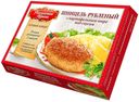 Шницель «Российская Корона» с картофельным пюре под соусом Неаполитана, 300 г