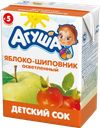 Сок АГУША Яблоко-шиповник, с 5 месяцев, 200мл