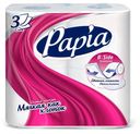 Туалетная бумага Papia белая 3 слоя, 4 рулона