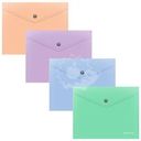 Папка-конверт ErichKrause пластиковая A5+, в ассортименте