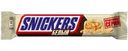 Батончик Snickers Белый шоколадный с арахисом, карамелью и нугой 81г