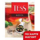 Чай ТЕСС Сиеста черный цедра-мята с ароматом гуавы и лайма, 100пакетиков 