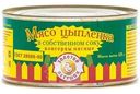 Мясо цыплят Золотой петушок в собственном соку 325г