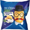 Чипсы картофельные Mr.Chips со вкусом сметаны и лука 70г