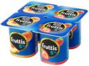 Йогуртный продукт Fruttis клубника-персик 5% БЗМЖ 115 г