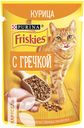Корм PURINA FRISKIES с курицей и гречкой в подливке консервированный для кошек, 75г