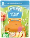 Каша Heinz овсяная молочная с персиком и Омега-3 с 5 месяцев 200 г