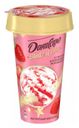 Коктейль «Даниссимо» кисломолочный йогуртный Клубничное мороженое 2.6%, 190 г