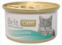 Консервированный корм для котят Brit Care с цыпленком, 80 г
