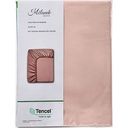 Простыня на резинке Milando тенсель цвет: розово-бежевый, 90×200см